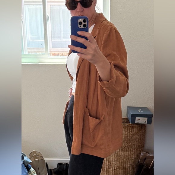 Madewell linen Blazer with Relaxed Fit and Notched Lapel - Picture 11 of 12